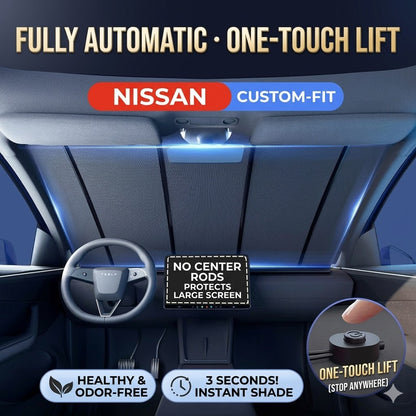 Car sunshade, electric sunshade, cooling, prevents interior sun damage and aging.
