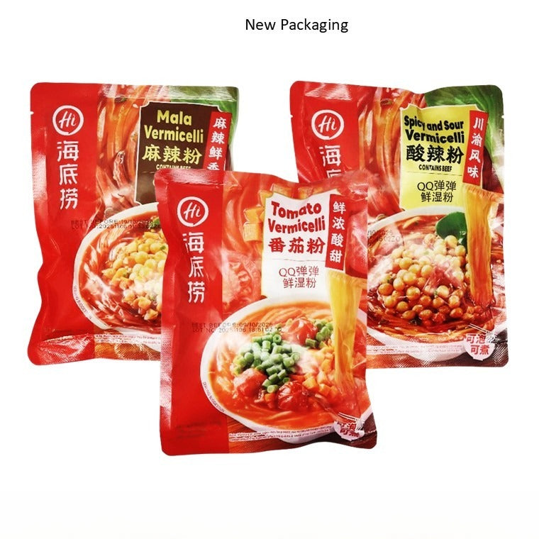 Hai Di Lao Wet Vermicelli 海底捞包装湿粉系列 155g-170g *Packaging will sent be at random*