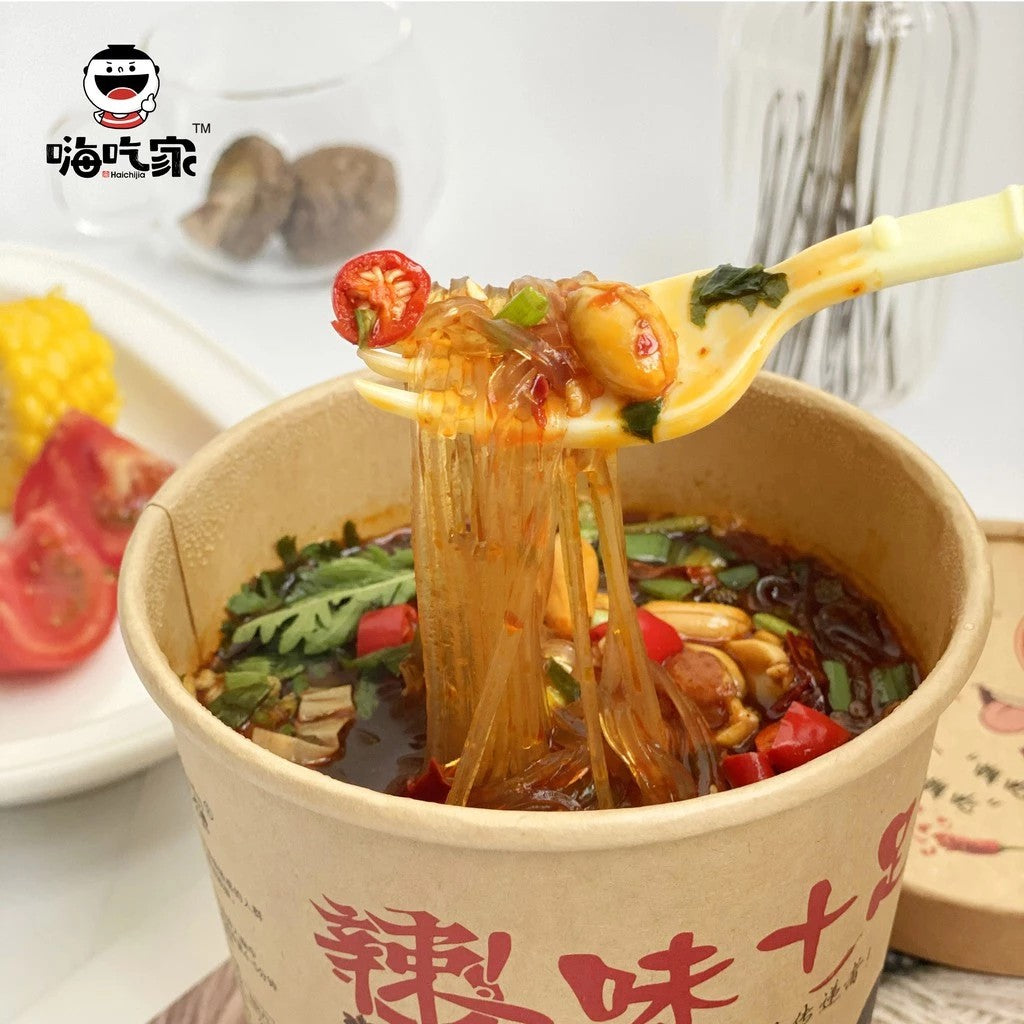 HAI CHI JIA Spicy & Sour Vermicelli(suan la fen) (6 Cups) 嗨吃家酸辣粉6桶装 6 x 143g