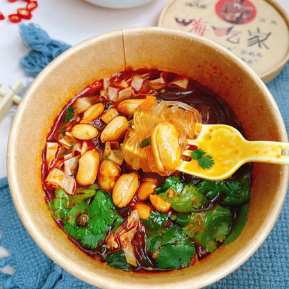 HAI CHI JIA Spicy & Sour Vermicelli(suan la fen) (6 Cups) 嗨吃家酸辣粉6桶装 6 x 143g