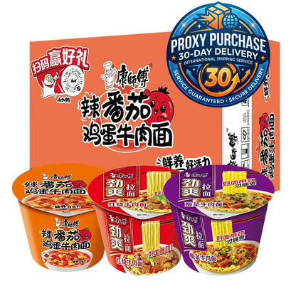 Master Kang Classic Bowl/Cup Noodles Series (Multiple Flavors) | Proxy Purchase - 30-Day Delivery