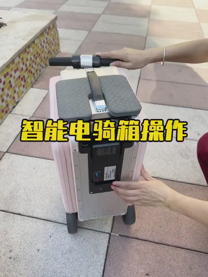 Luggage carry-on luggage Electric luggage Retractable and rideable pulley suitcase Cabin size luggage