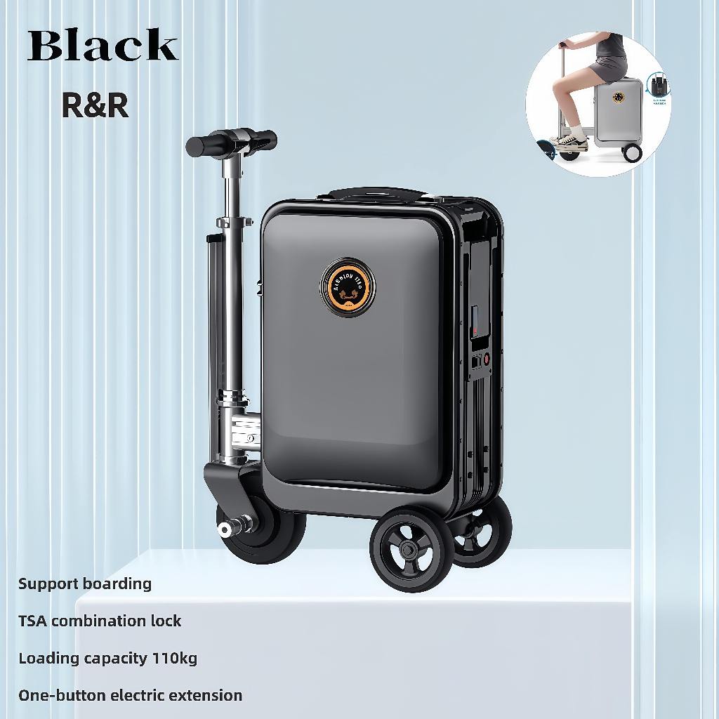 Luggage carry-on luggage Electric luggage Retractable and rideable pulley suitcase Cabin size luggage