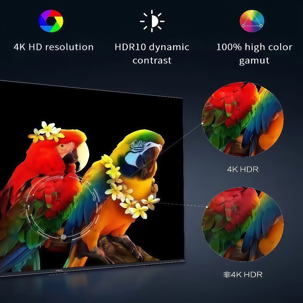 [R&R] QLED Smart TV (32"/43") | VIDAA System with Voice Control | 100% Colour Volume