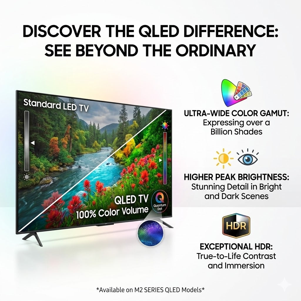 [R&R] QLED Smart TV (32"/43") | VIDAA System with Voice Control | 100% Colour Volume
