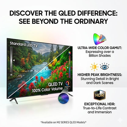 [R&R] QLED Smart TV (32"/43") | VIDAA System with Voice Control | 100% Colour Volume